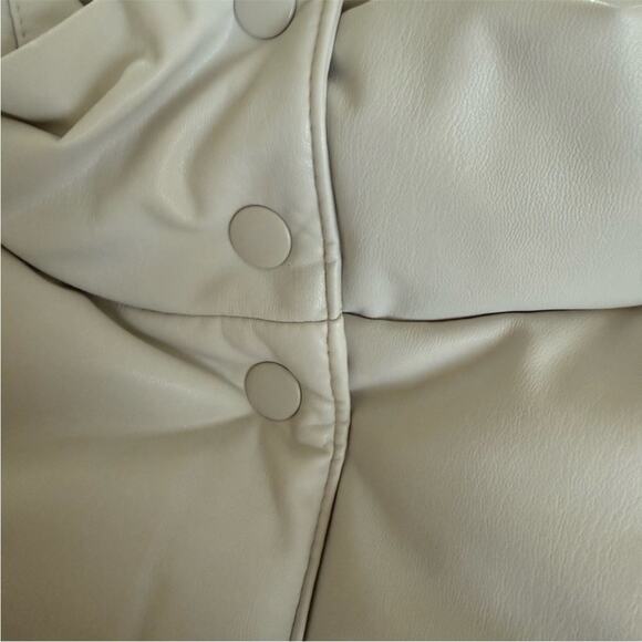 Old Navy silver gray Faux Leather Puffer
Vest - Picture 10 of 16